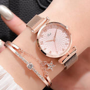 Relógio Feminino de Luxo com Quartzo