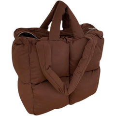 Bolsa Grande de Luxo Acolchoada Casual para o Inverno